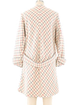 Balenciaga Checkered Wool Coat Outerwear arcadeshops.com