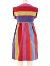 Balenciaga Multicolor Striped Mini Dress Dress arcadeshops.com