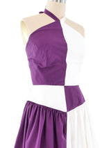 Adele Simpson Colorblock Halter Dress Dress arcadeshops.com