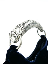 Yves Saint Laurent Blue Velvet Mombasa Bag Accessory arcadeshops.com