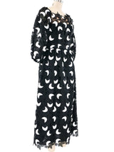 Dimensional Floral Lace Gown Dress arcadeshops.com