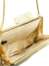 Pierre Cardin Striped Metal Mesh Evening Bag Accessory arcadeshops.com