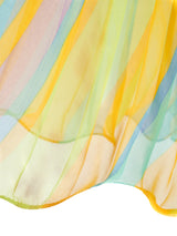 Rainbow Pleated Tank Dress Dress arcadeshops.com