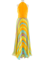 Rainbow Pleated Tank Dress Dress arcadeshops.com