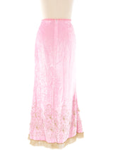 Voyage Crushed Velvet Maxi Skirt Bottom arcadeshops.com