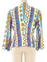 Gianni Versace Floral Striped Blazer Jacket arcadeshops.com