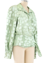 Jiki Mint Spotted Suede Jacket Jacket arcadeshops.com