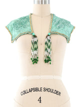 Voyage Bead Tasseled Metallic Shawl Accessory arcadeshops.com