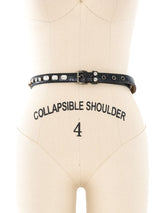 Miu Miu Crystal Studded Leather Belt Accessory arcadeshops.com