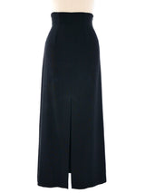 Plein Sud Black Maxi Skirt Bottom arcadeshops.com