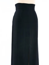 Plein Sud Black Maxi Skirt Bottom arcadeshops.com
