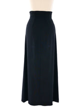 Plein Sud Black Maxi Skirt Bottom arcadeshops.com