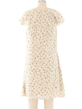 Nina Ricci Abstracted Floral Ruffled Dress Dress arcadeshops.com