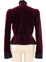 Yves Saint Laurent Russian Collection Velvet Jacket Jacket arcadeshops.com