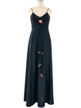 Flower Accented Jersey Tank Dress Dress arcadeshops.com