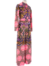 Psychedelic Printed Jumpsuit Ensemble Jumpsuit arcadeshops.com