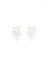 Geometric Sterling Silver Earrings Jewelry arcadeshops.com