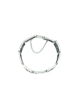 Gothic Sterling Silver Onyx Link Bracelet Jewelry arcadeshops.com