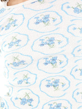 Floral Printed Thermal T-SHIRT arcadeshops.com