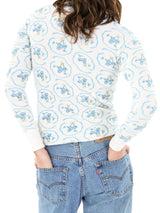 Floral Printed Thermal T-SHIRT arcadeshops.com