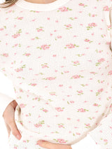 Floral Printed Thermal T-SHIRT arcadeshops.com