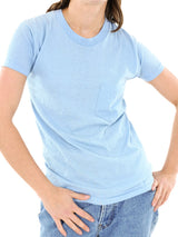 Light Blue Blank Pocket Tee T-shirt arcadeshops.com