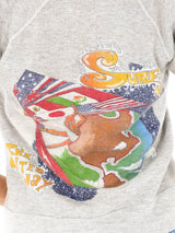Heather Grey Surf Short Sleeve Sweatshirt T-shirt arcadeshops.com