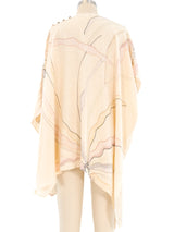 Floral Printed Silk Jacquard Blouse Top arcadeshops.com