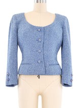 Valentino Cropped Tweed Jacket Jacket arcadeshops.com