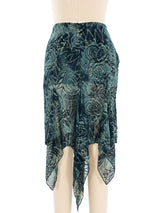 Romeo Gigli Silk Waterfall Skirt Bottom arcadeshops.com