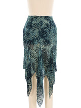 Romeo Gigli Silk Waterfall Skirt Bottom arcadeshops.com