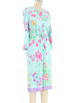 Leonard Paris Floral Printed Silk Jersey Dress Dress arcadeshops.com