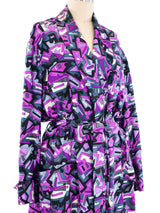 Emilio Pucci Printed Silk Robe Jacket arcadeshops.com