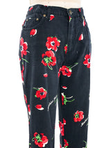 Moschino Floral Printed Jeans Bottom arcadeshops.com