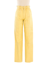 Buttercream Leather Pants Bottom arcadeshops.com