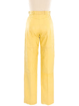 Buttercream Leather Pants Bottom arcadeshops.com
