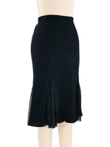 Jean Paul Gaultier Knit and Mesh Skirt Bottom arcadeshops.com