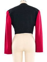 Gemma Kahng Colorblock Cropped Jacket Jacket arcadeshops.com
