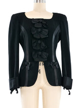 Gemma Kahng Ribbon Embellished Blazer Jacket arcadeshops.com