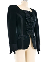 Gemma Kahng Ribbon Embellished Blazer Jacket arcadeshops.com