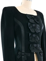 Gemma Kahng Ribbon Embellished Blazer Jacket arcadeshops.com