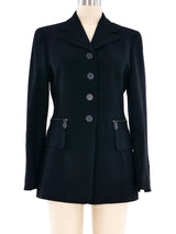 Escada Zipper Pocket Blazer Top arcadeshops.com