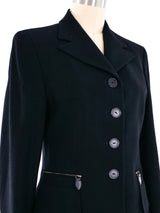 Escada Zipper Pocket Blazer Top arcadeshops.com