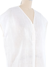Loewe White Linen Top Top arcadeshops.com