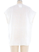 Loewe White Linen Top Top arcadeshops.com