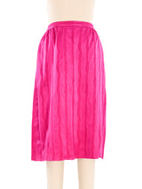Fuschia Silk Rosebud Skirt Ensemble Suit arcadeshops.com