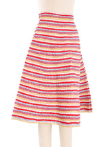 Striped Raffia Skirt Bottom arcadeshops.com