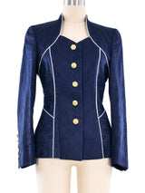 Escada Couture Piped Trim Jacket Jacket arcadeshops.com