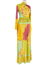Mixed Print Jersey Maxi Dress Dress arcadeshops.com