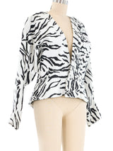 Jitrois Tiger Stripe Leather Jacket Jacket arcadeshops.com